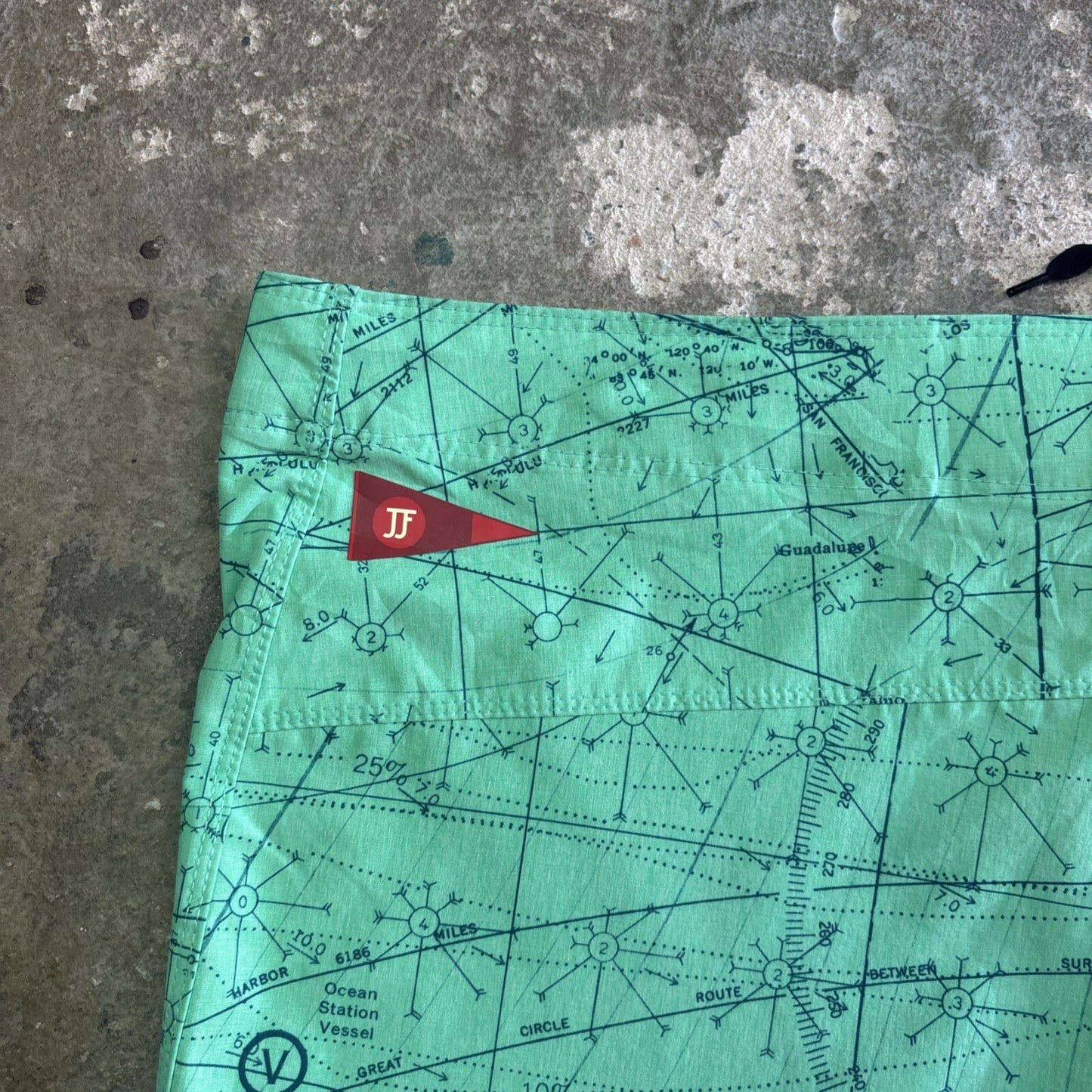 Green Hurley Pattern Print Board Shorts | W40"