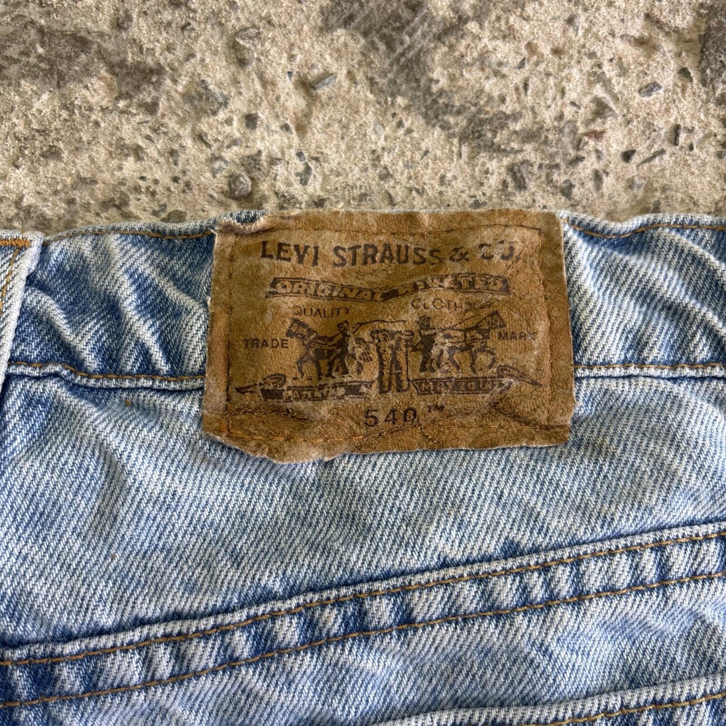 Vintage Blue Levi’s 540 Relaxed Fit Jean Shorts | W38"