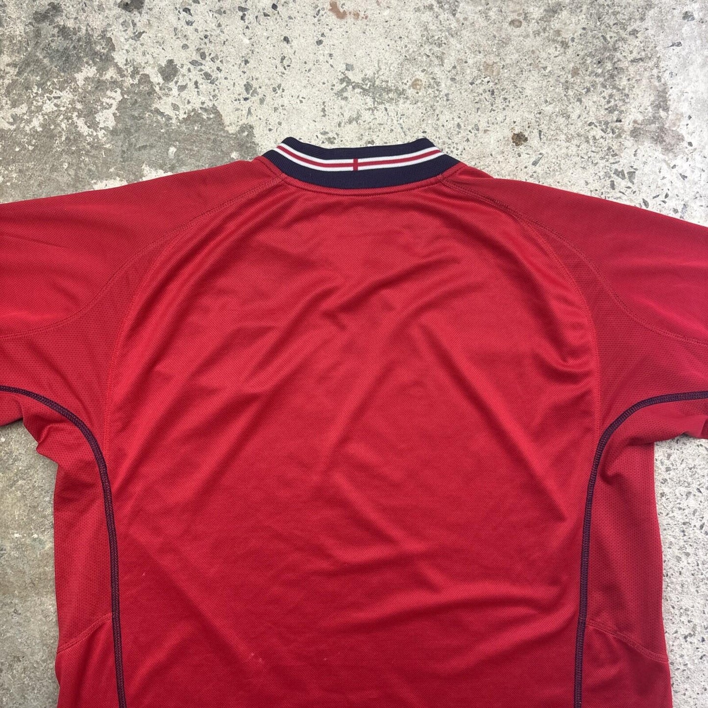Navy & Red Reversible England Umbro 2002/2004 Football Shirt | Size XL