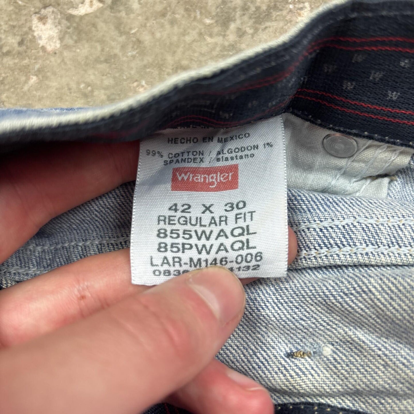 Blue Denim Wrangler Cut Off Jean Shorts | W42"