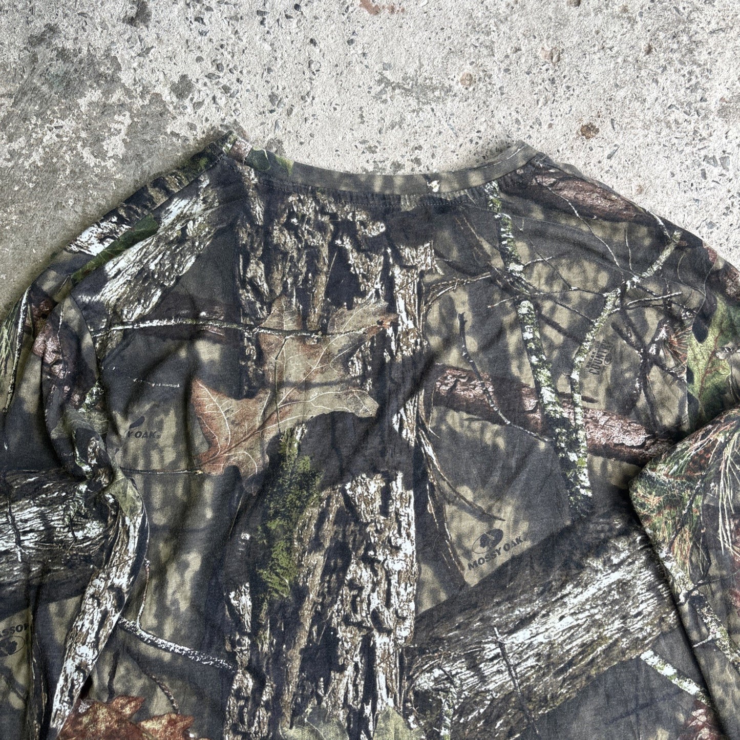 Real Tree Camouflage Mossy Oak Long Sleeve T-shirt | Size XL