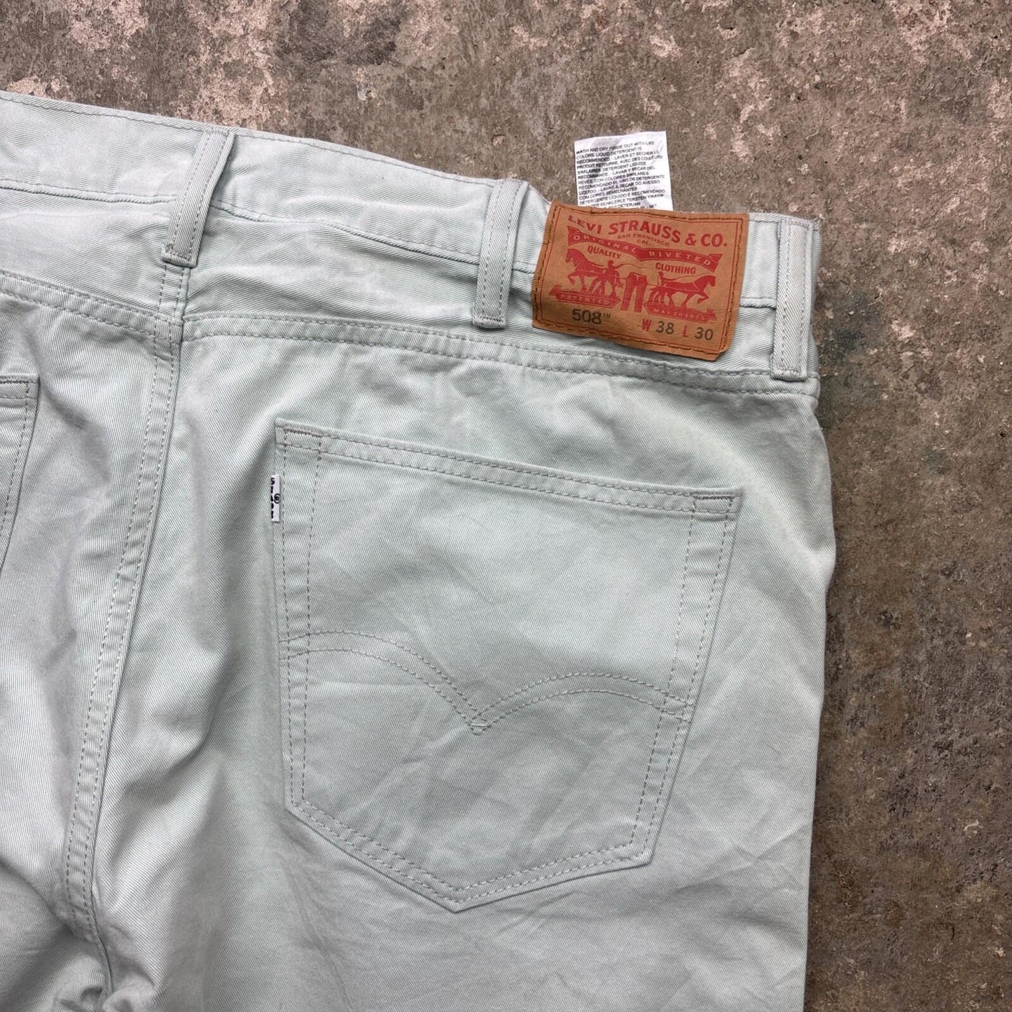 Teal Levi’s 508 Men’s Cut Off Shorts | W38