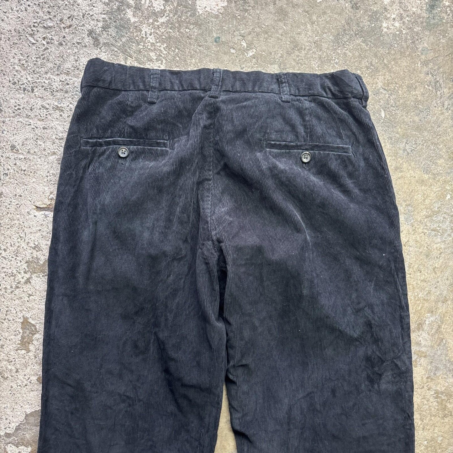 Black Corduroy Men’s Trousers - W36