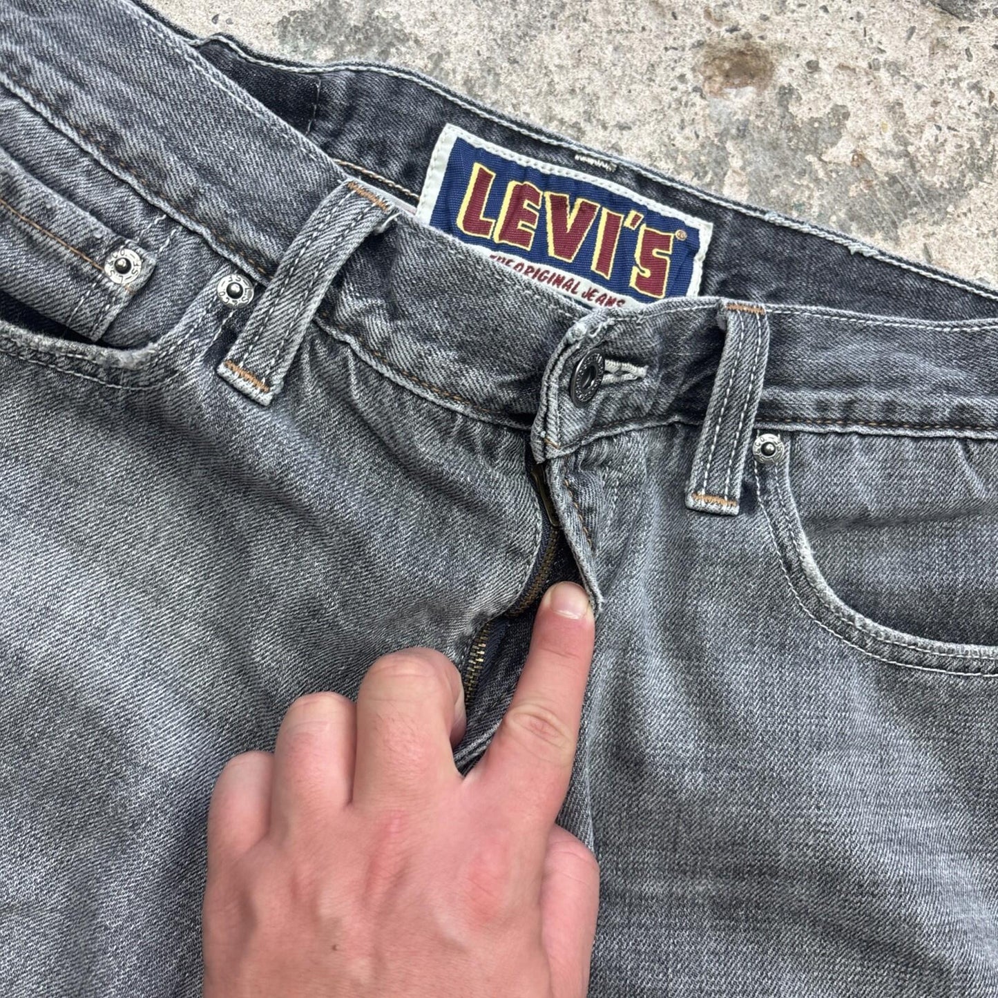 Grey Denim Levi’s 527 Cut Off Shorts | W30