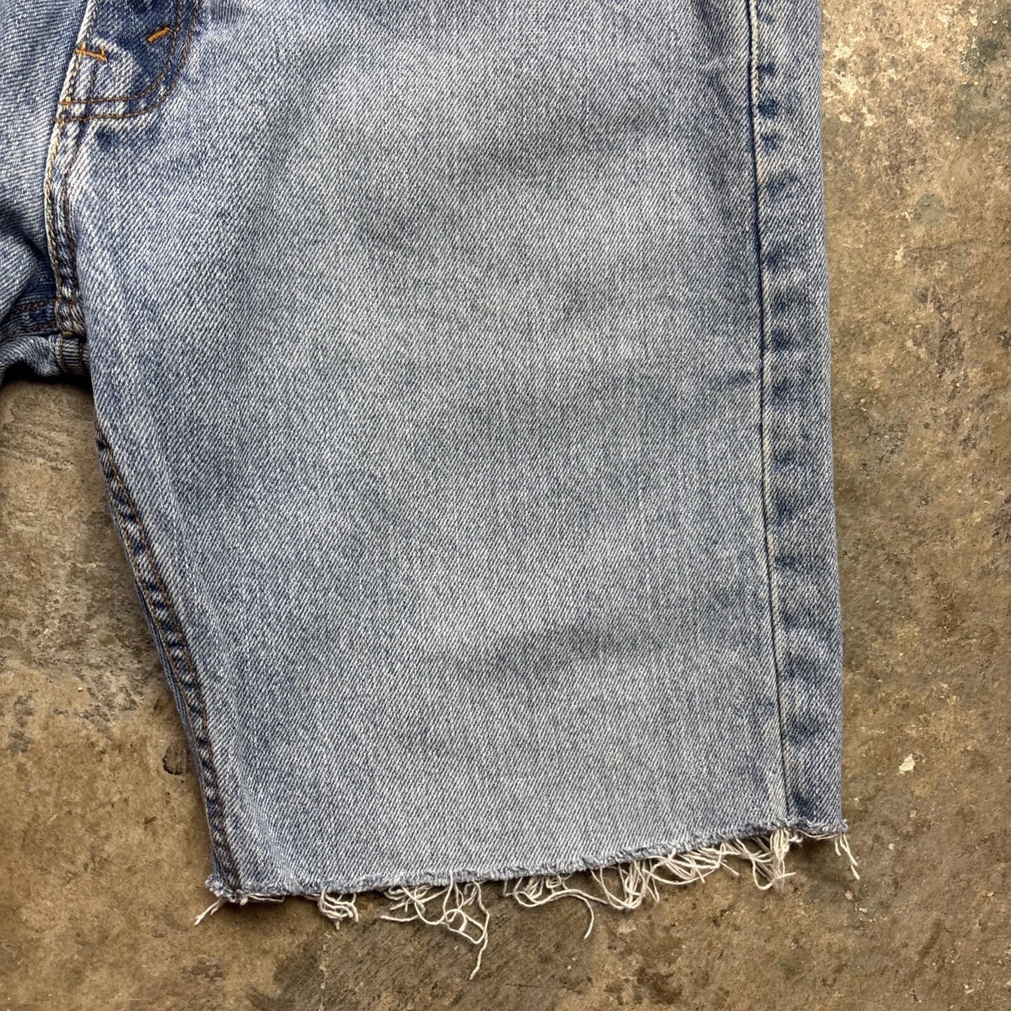 Blue Denim Levi Strauss Signature Men’s Cut Off Shorts | W32