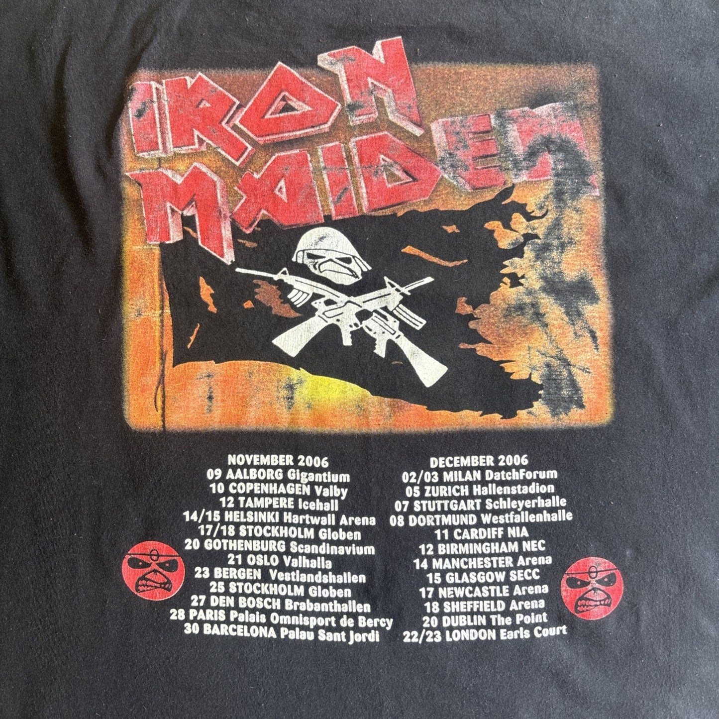 Black Iron Maiden ‘Matter Of Life & Death’ Graphic T-shirt | Size 2XL