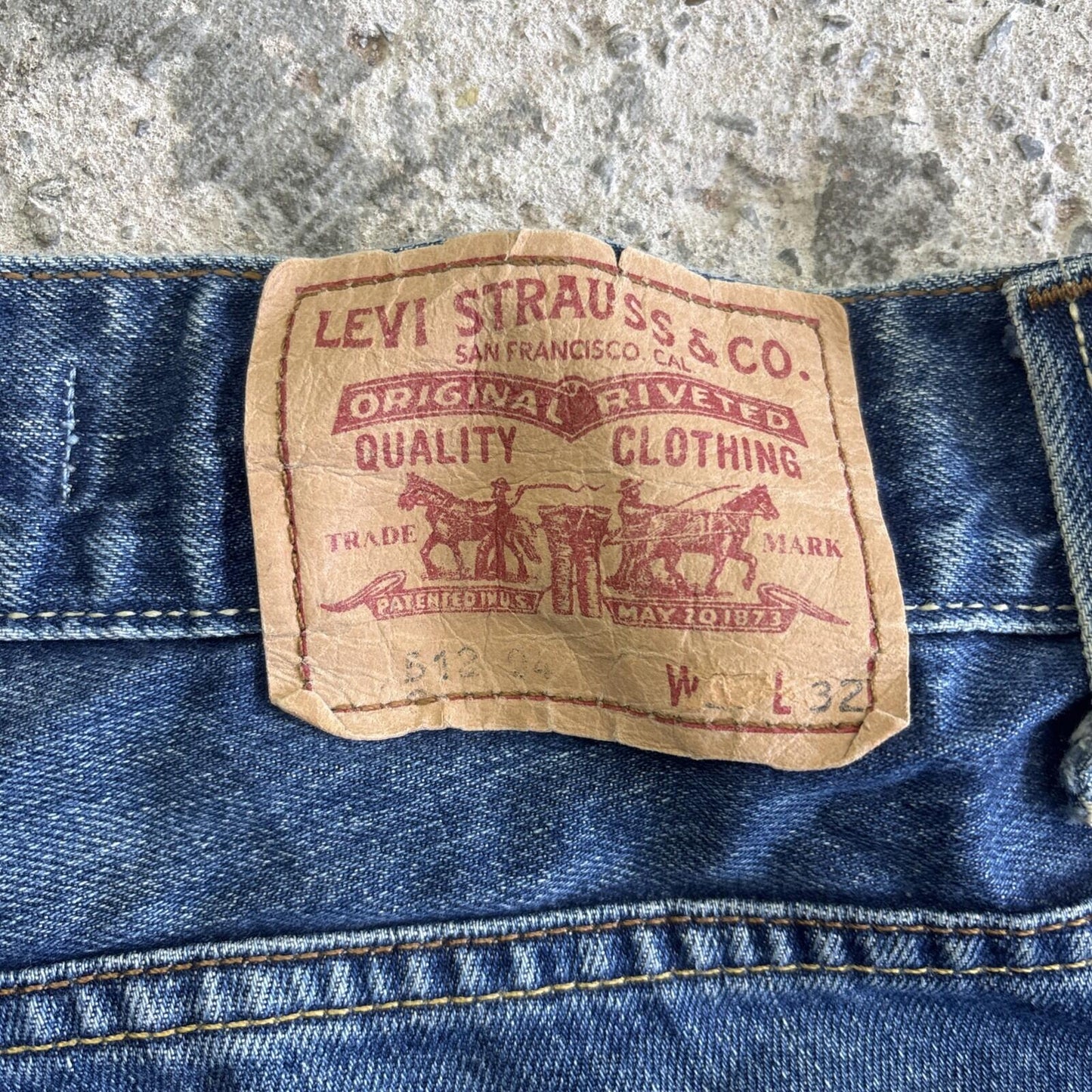Blue Denim Levi’s Denim Jean Short Shorts | W30"