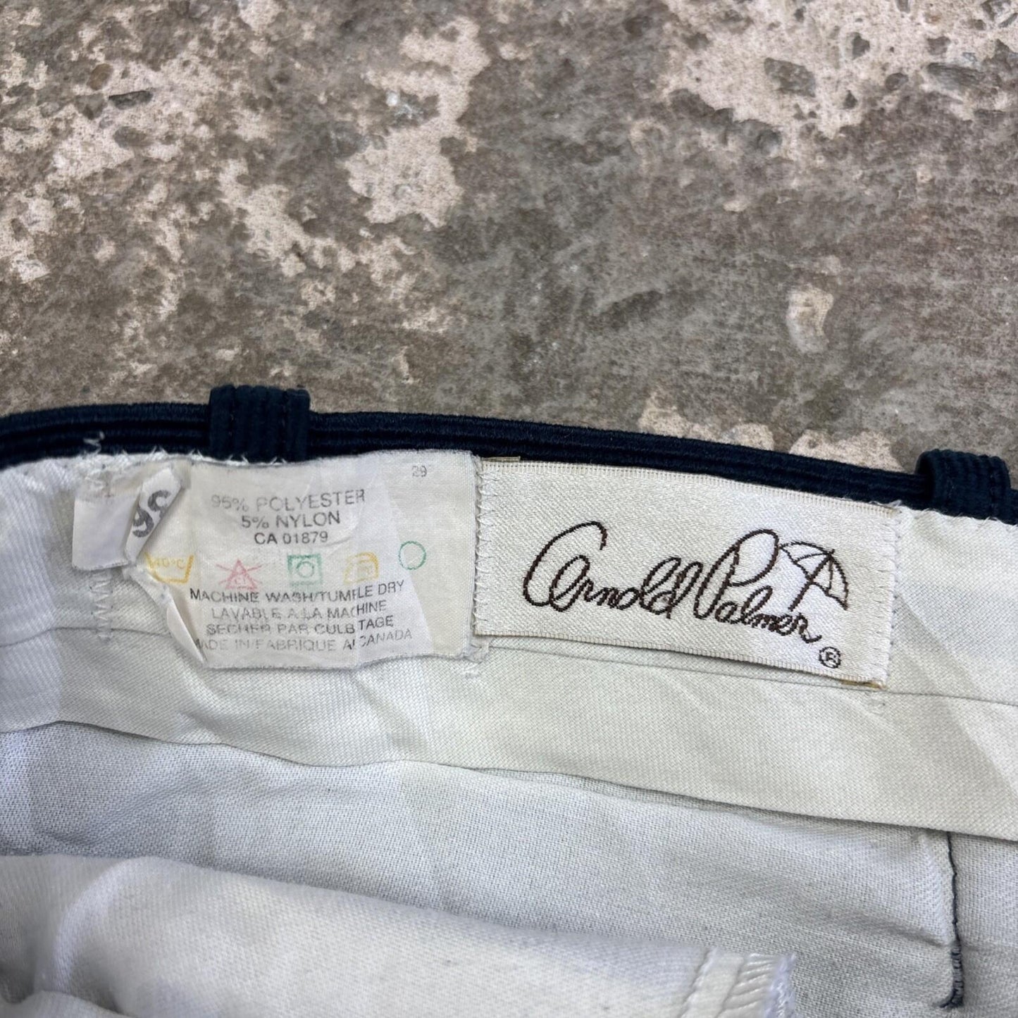 Men's Navy Blue Corduroy Arnold Palmer Trousers | W36"