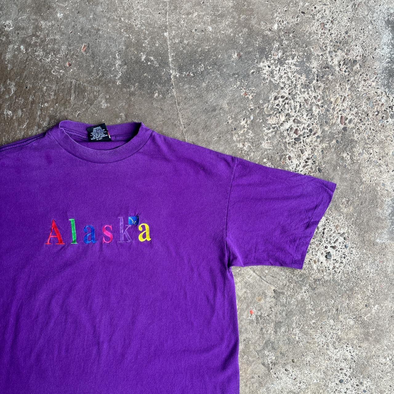 Vintage Purple Single Stitch ‘Alaska’ T-Shirt