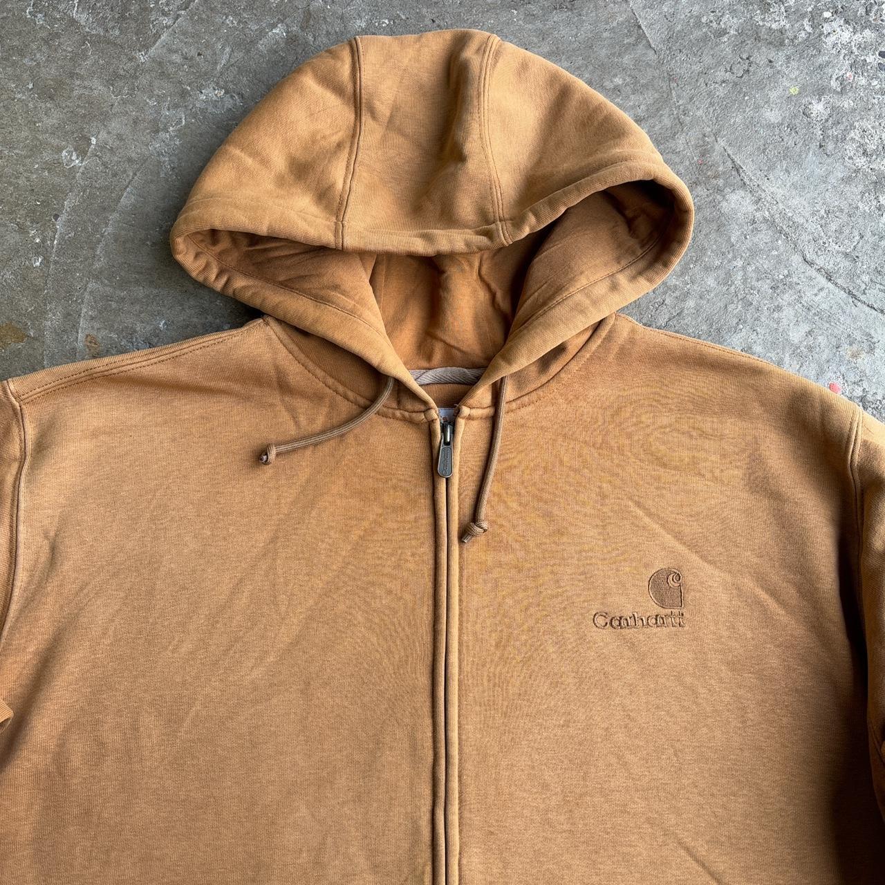 Vintage Tan Carhartt zip-up hoodie