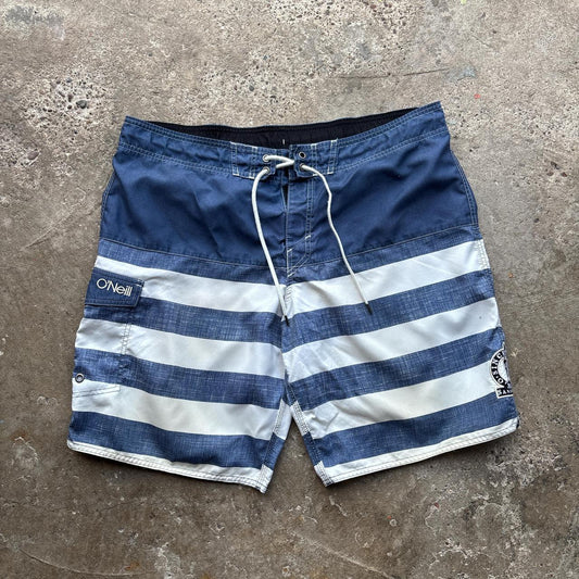 00s blue and white O’Neill board shorts - XL