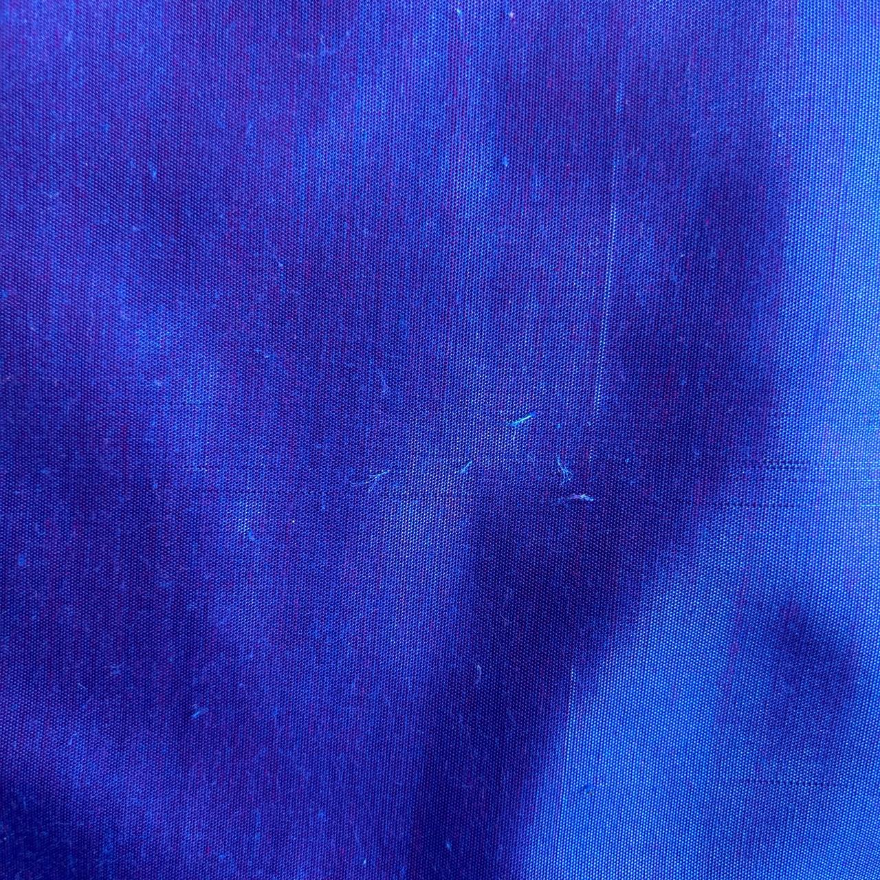 Blue/Purple Iridescent Silk Shirt