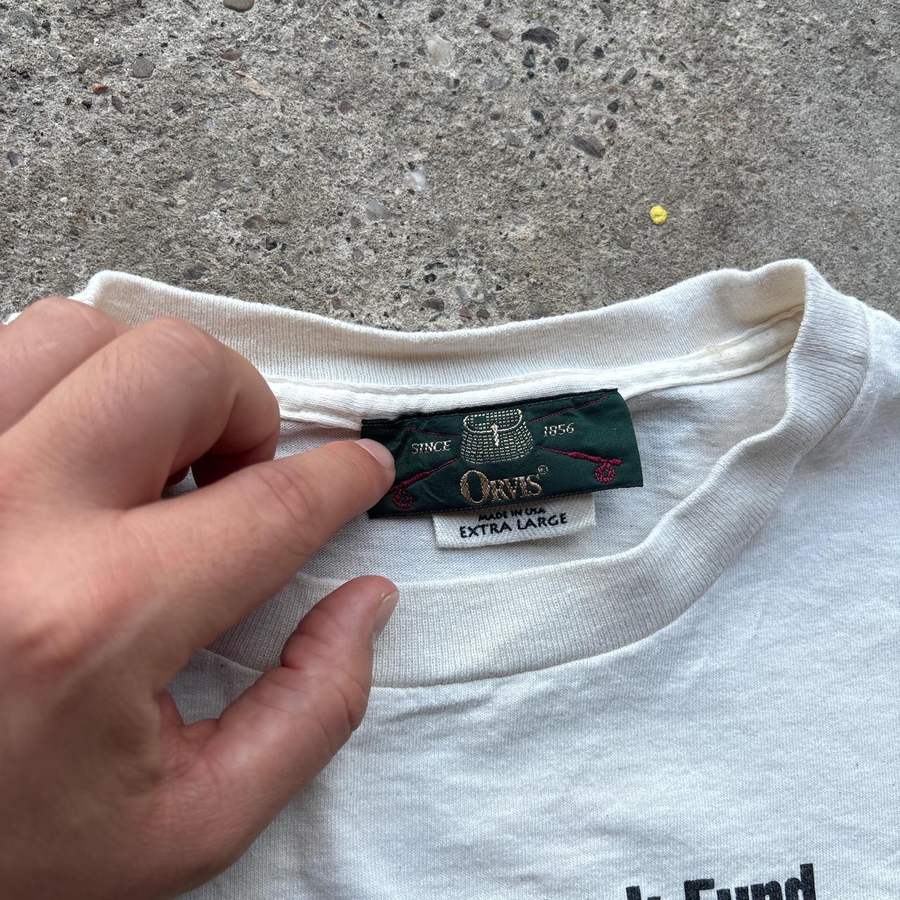 Cream Orvis Fishing graphic tee - XL