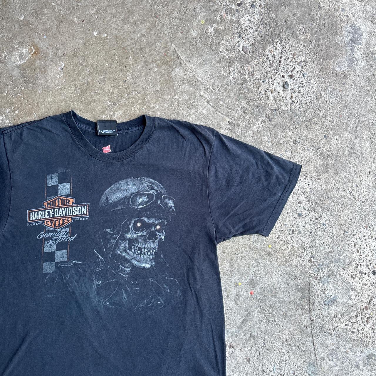 Black Harley Davidson Graphic T-Shirt