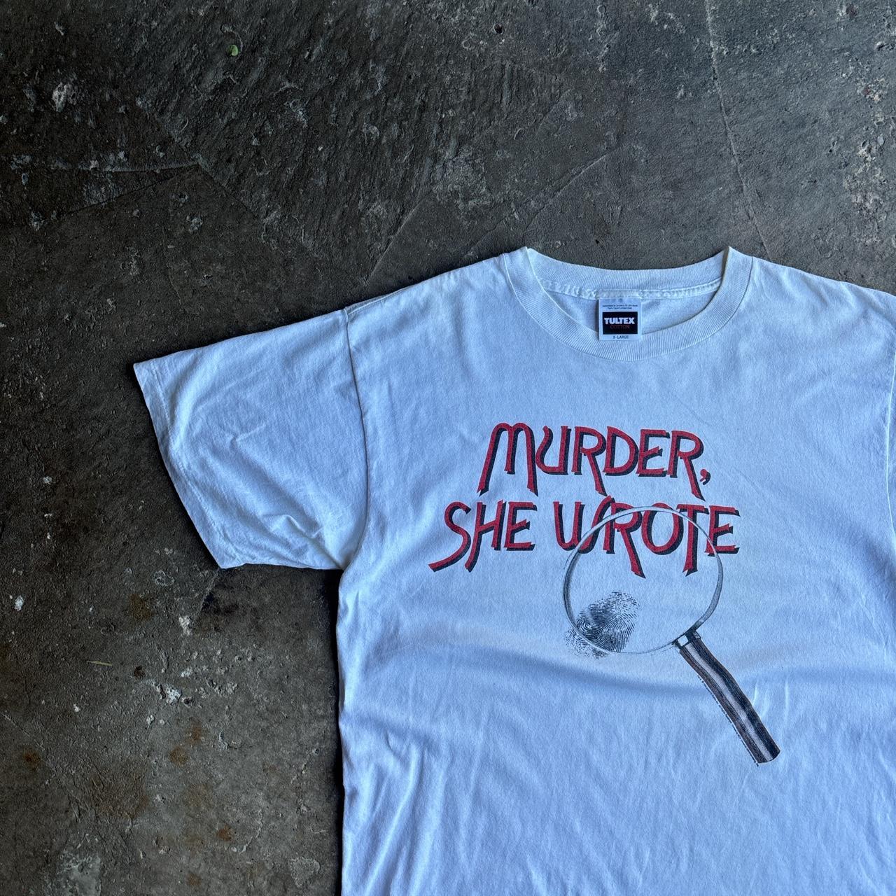 Vintage White ‘Murder She Wrote’ Graphic T-Shirt