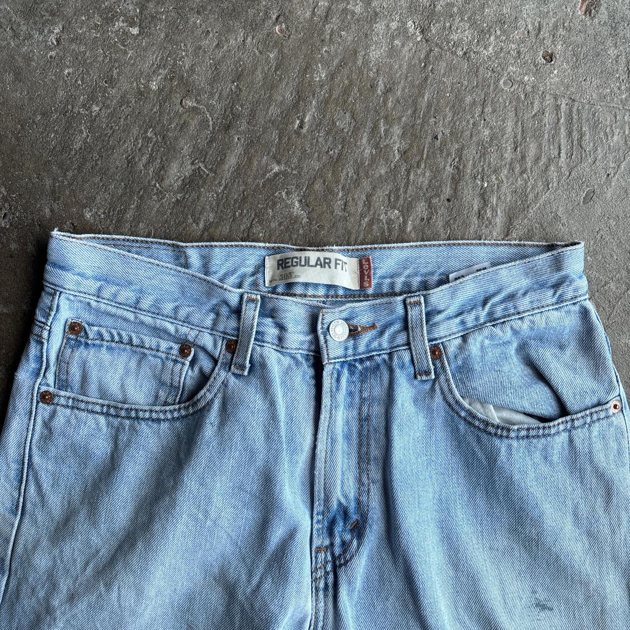 Light Blue Denim Levi’s 505 Regular Fit Jeans