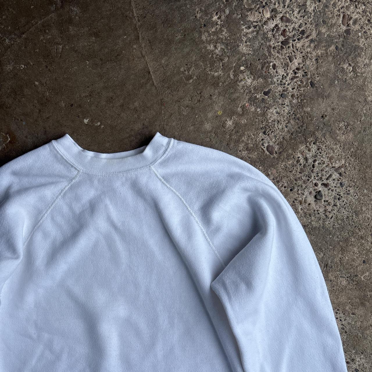 White Crewneck Tultex Sweatshirt - M