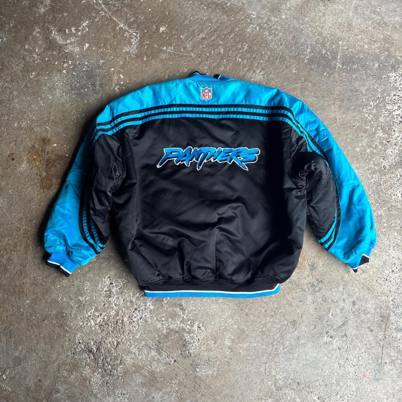 Black & Blue Carolina Panthers Starter Pro Line Starter Varsity Jacket - XL