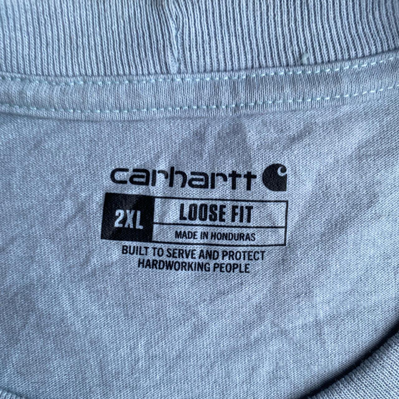 Light Blue Carhartt Pocket Graphic T-Shirt - 2XL
