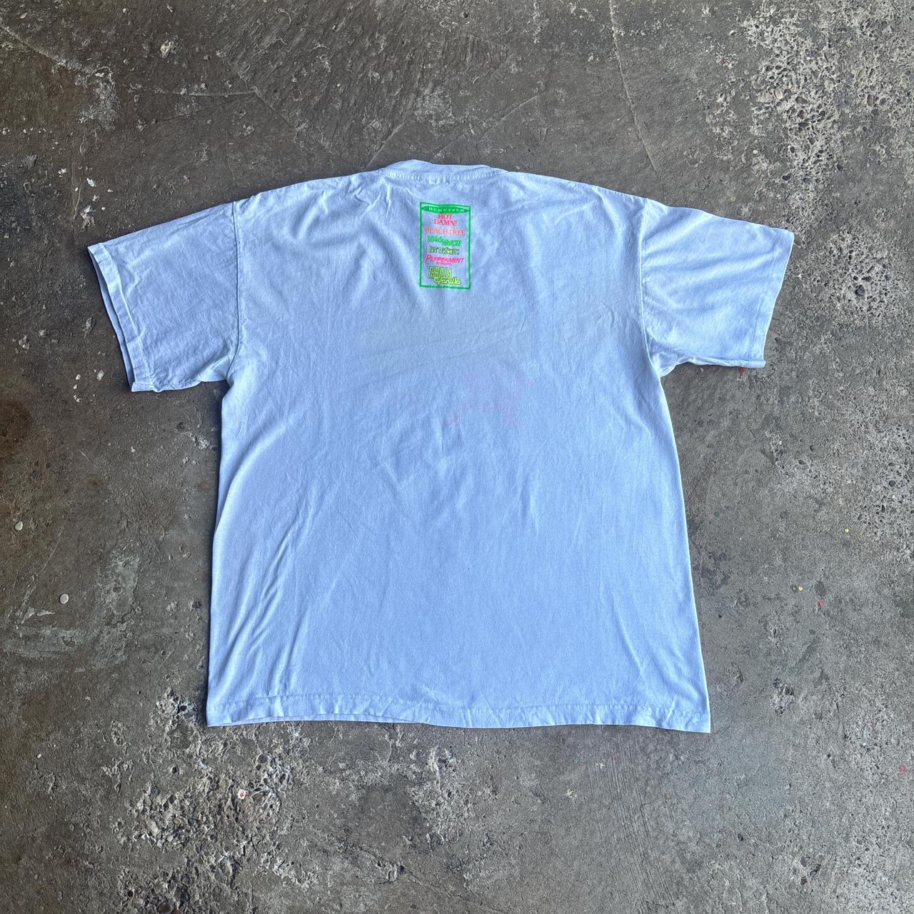 Single Stitch Vintage White Graphic T-Shirt - XL