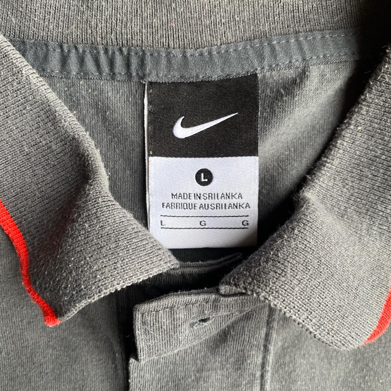 Grey Nike Manchester United Polo Shirt - L