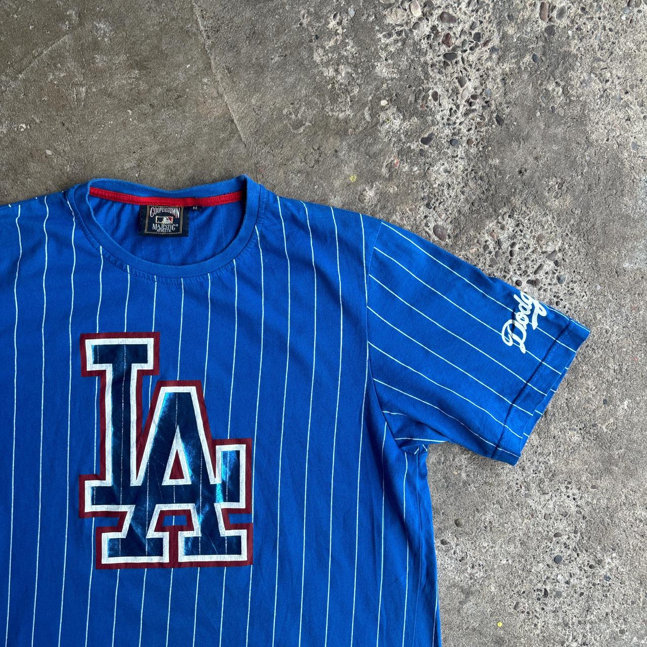 Blue Striped LA Dodgers MLB T-Shirt