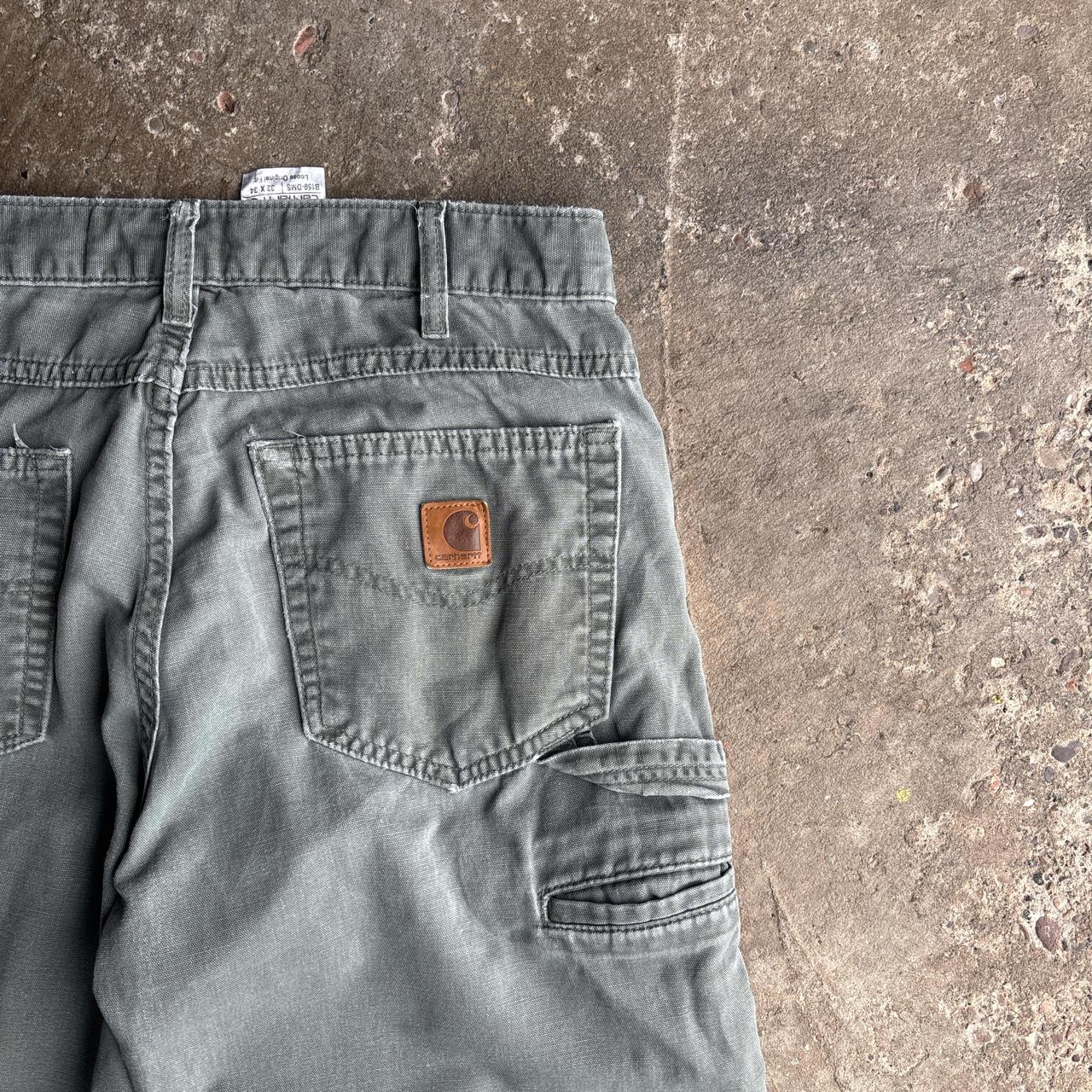 Distressed Grey Carhartt Carpenter Pants - W32