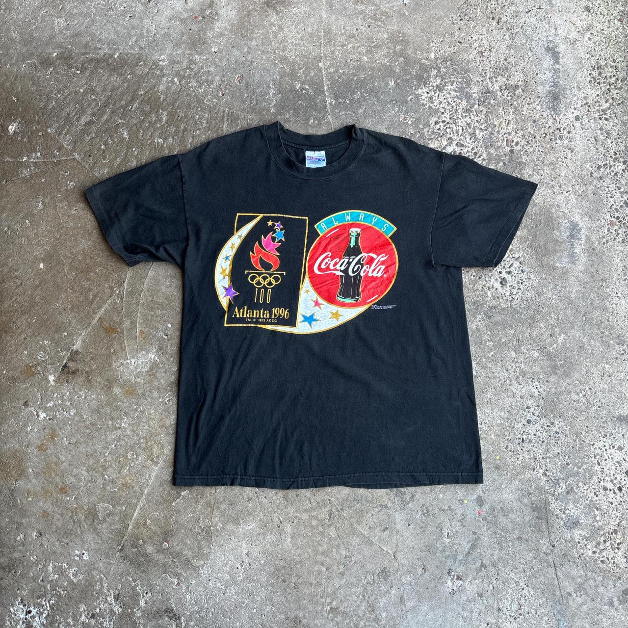 Black Atalanta 1996 Olympics Coca Cola T-Shirt