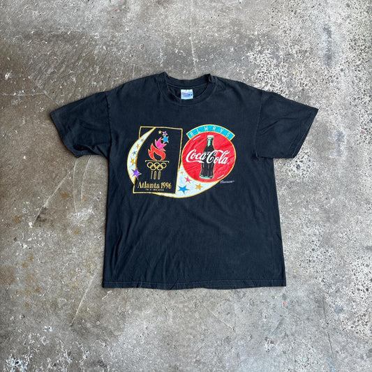 Black Atalanta 1996 Olympics Coca Cola T-Shirt
