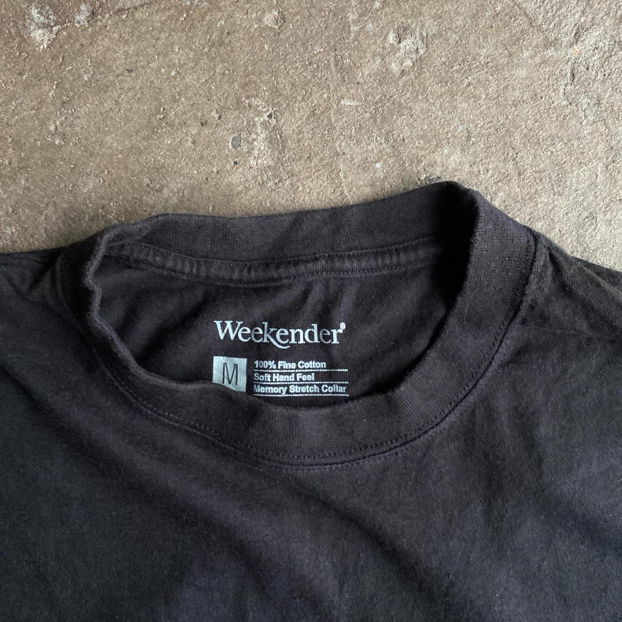 Black ‘Weekender’ Single Pocket T-Shirt w/ Back Print