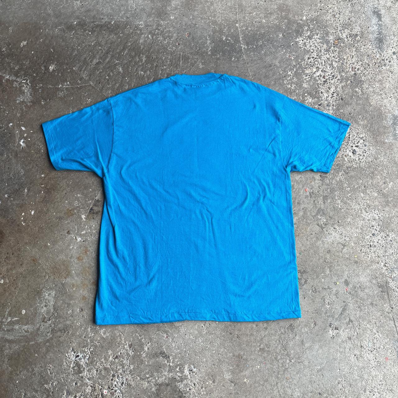 Vintage Blue Single Stitch Graphic ‘Scottish Games’ T-Shirt