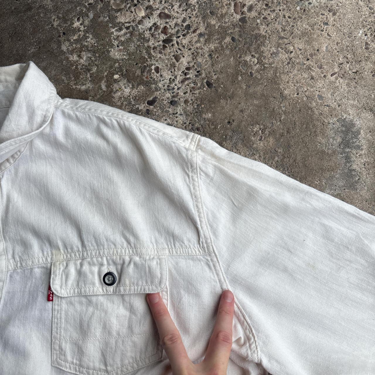 White Levi’s Cotton Button Up Shirt - 2XL