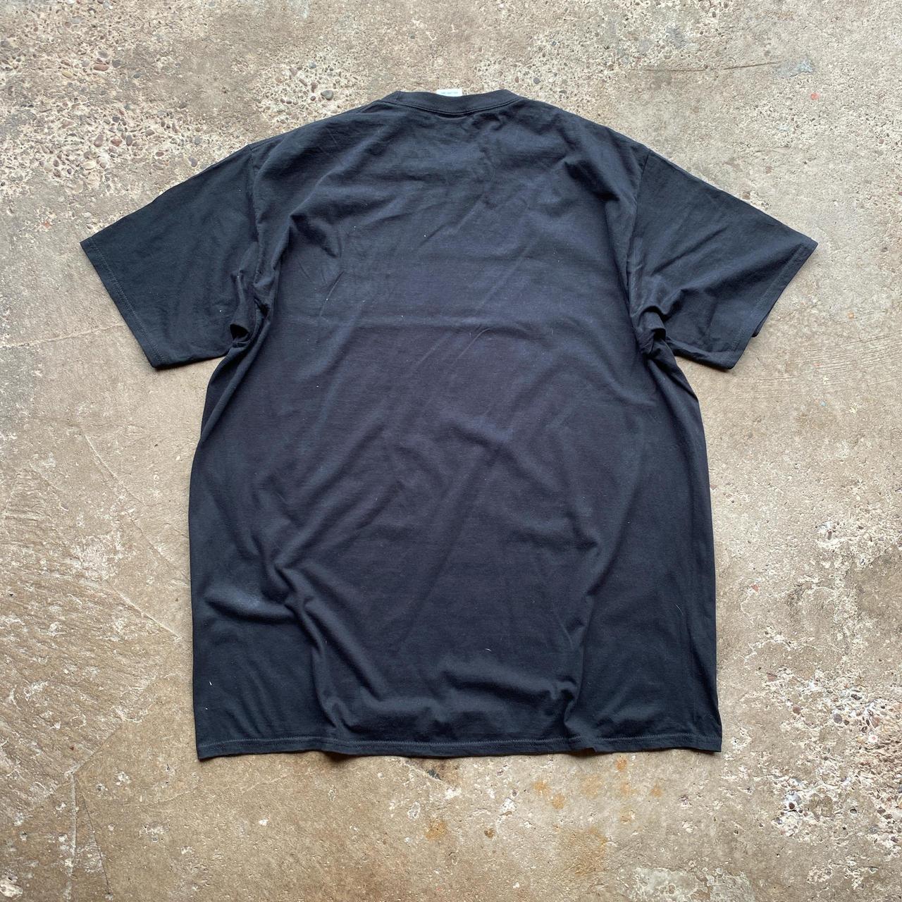 Black graphic tee with Whiskey print - XXL