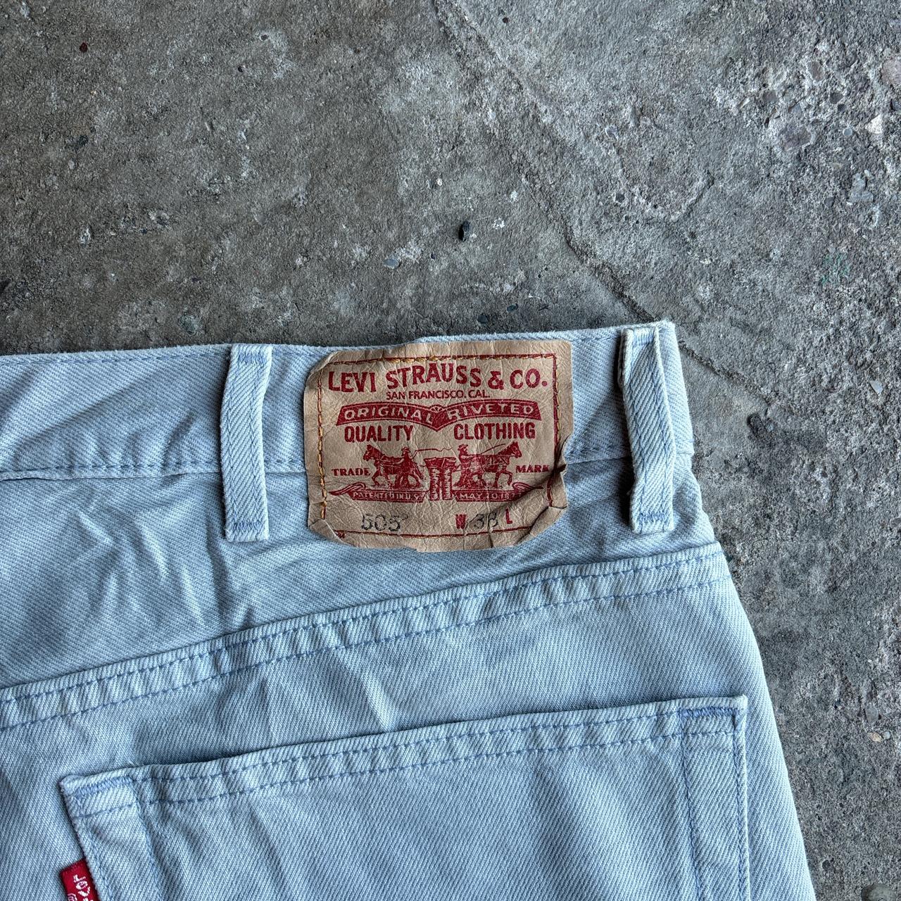 Light Grey Levi’s 505 Denim Shorts (Jorts)