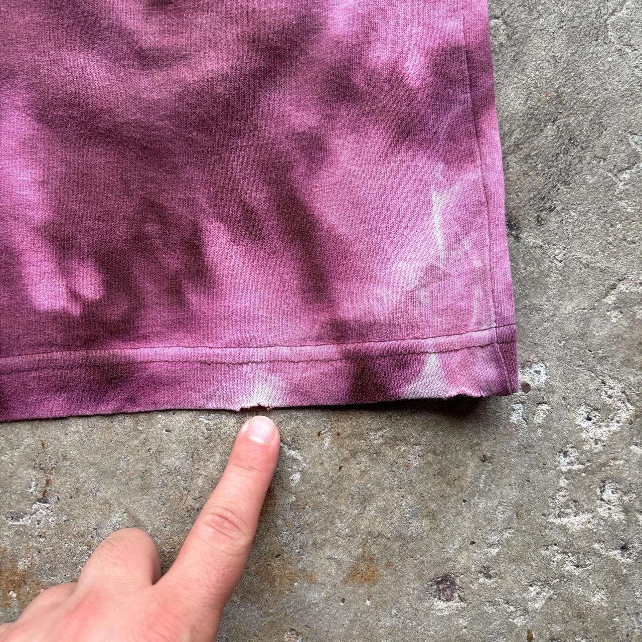 Purple Carhartt tie dye single pocket tee - M