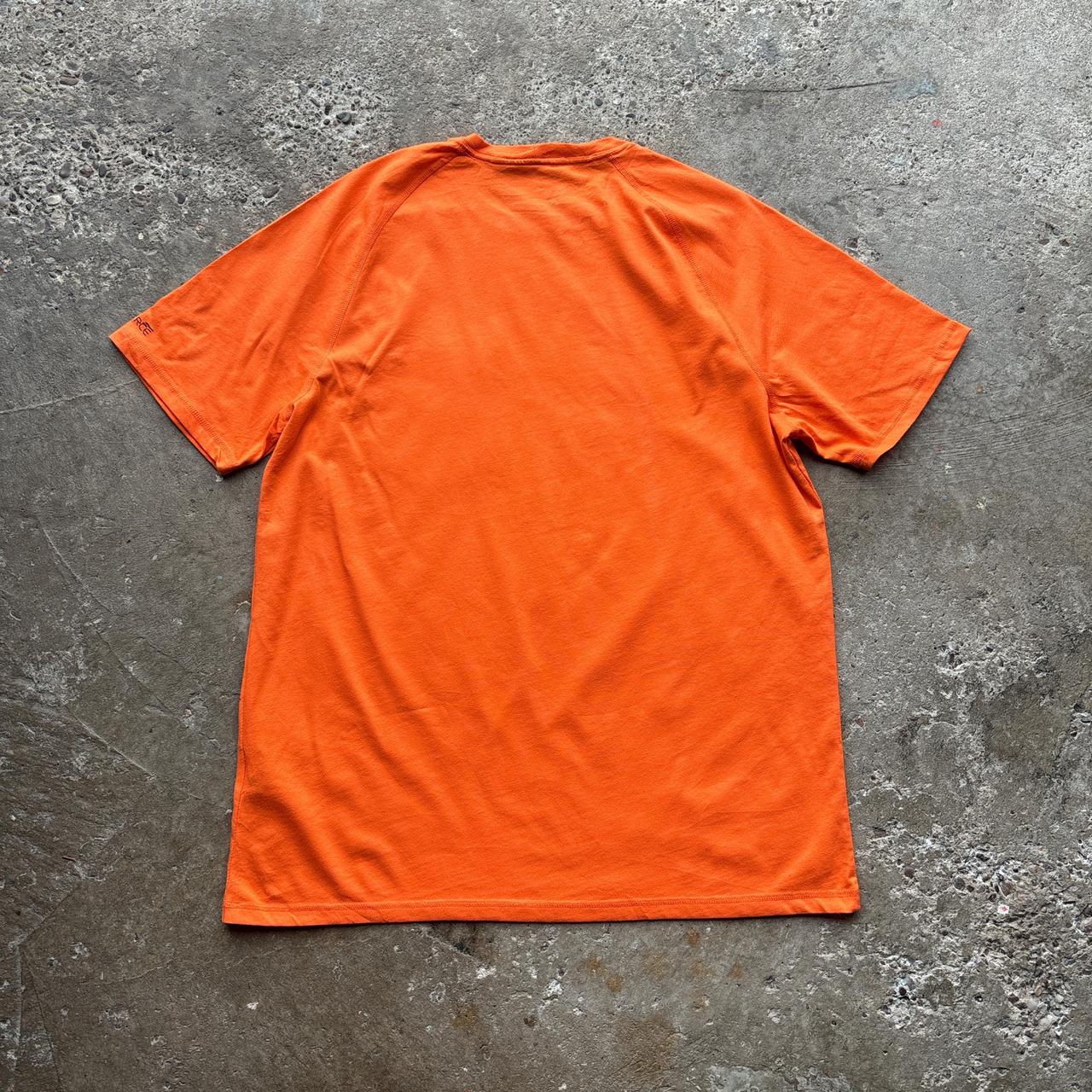 Orange Carhart sing pocket t-shirt - L