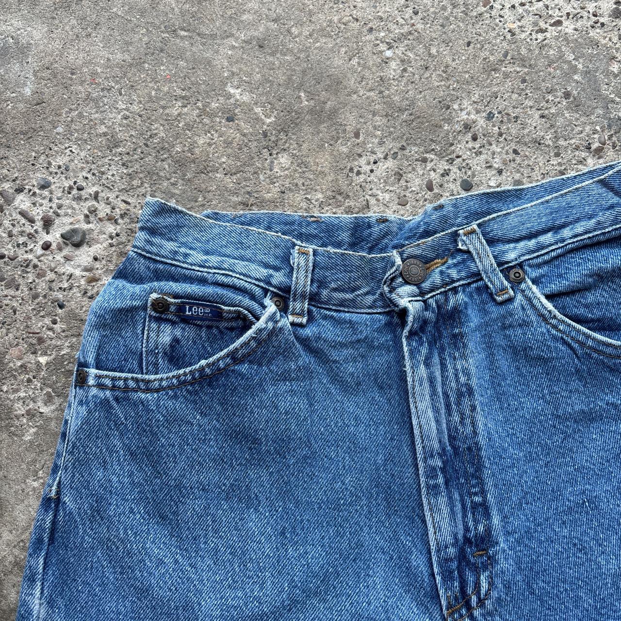 Blue denim Lee cut-off shorts