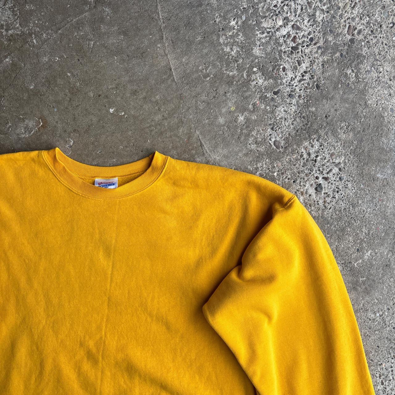 Vintage Yellow Hanes Sweatshirt - XL