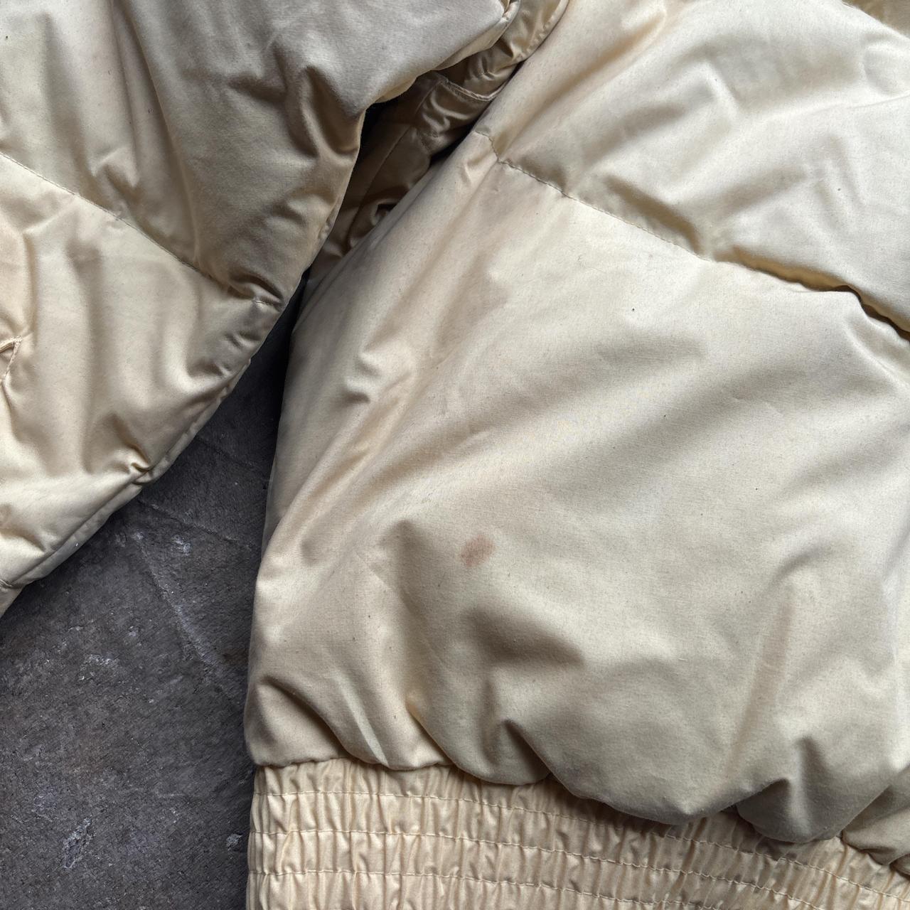 Cream vintage Rodeo feather down puffer jacket