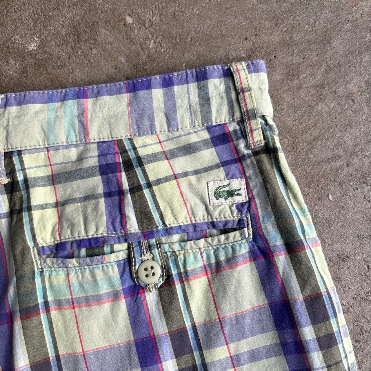 Vintage Lacoste Pastel Checkered Shorts