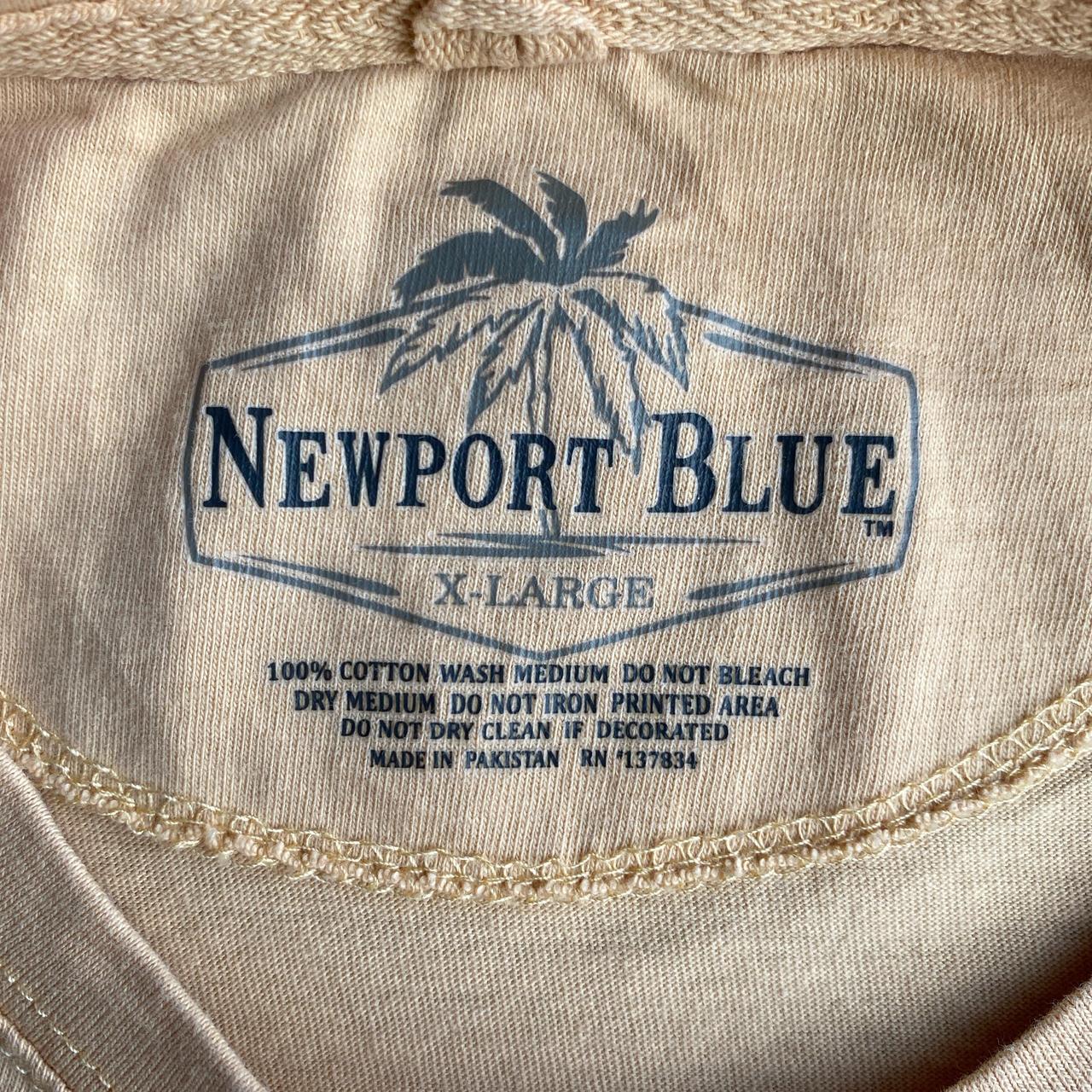 Tan Graphic Bar Newport Blue T-Shirt - XL