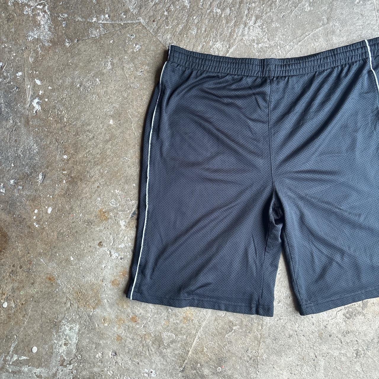 Black Mesh Sportswear Shorts