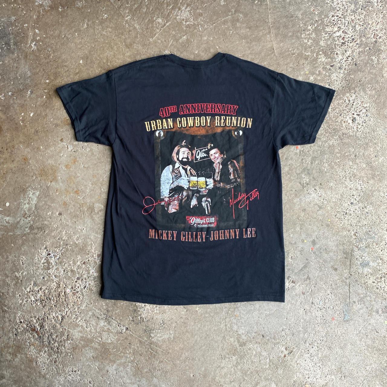 Black Urban Cowboy Graphic Bar T-Shirt - L
