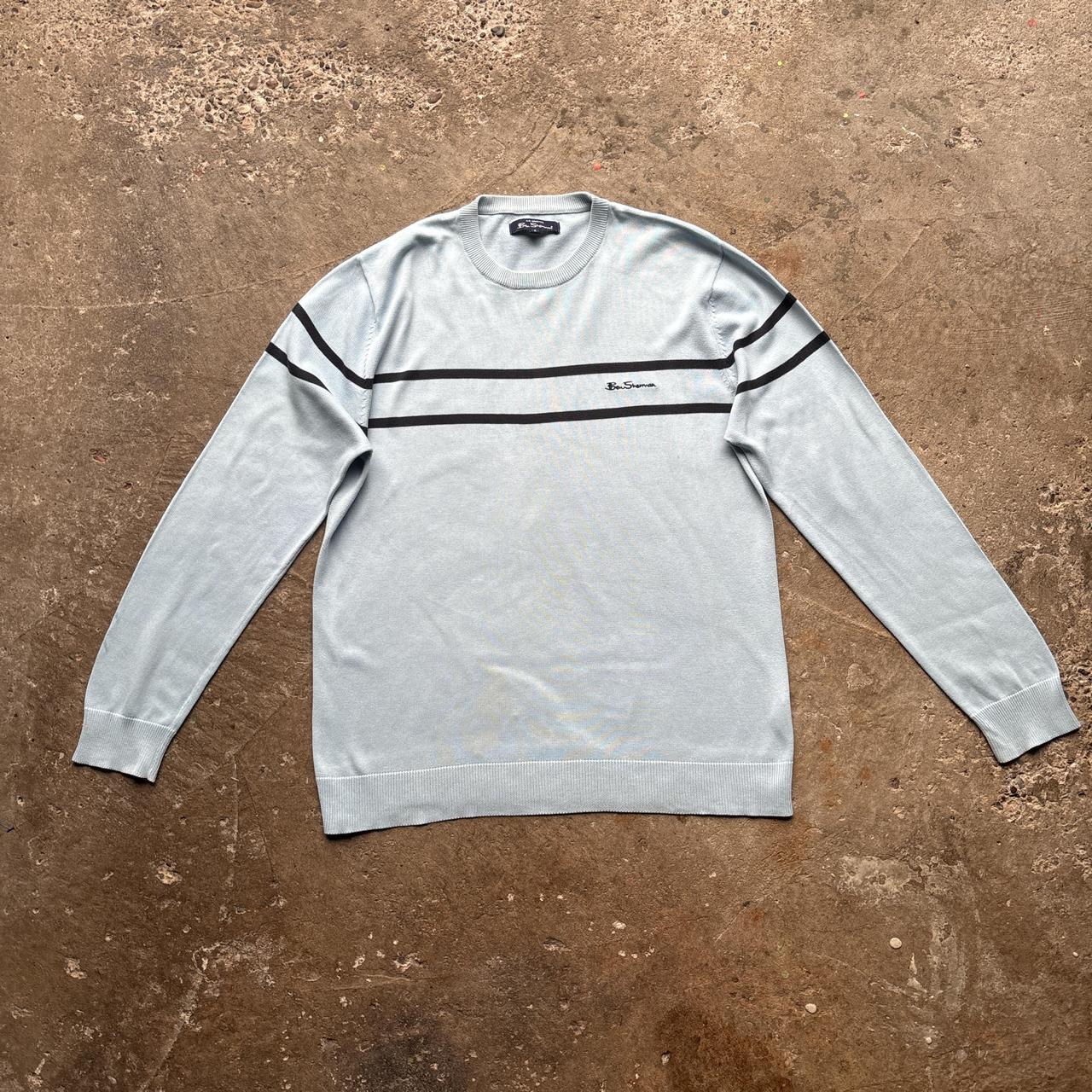 00s Blue Ben Sherman knitted sweatshirt - M