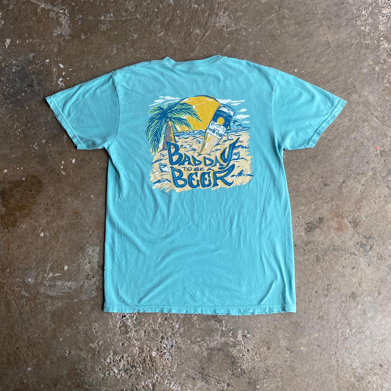 Vibrant Blue Old Row Graphic T-Shirt - M