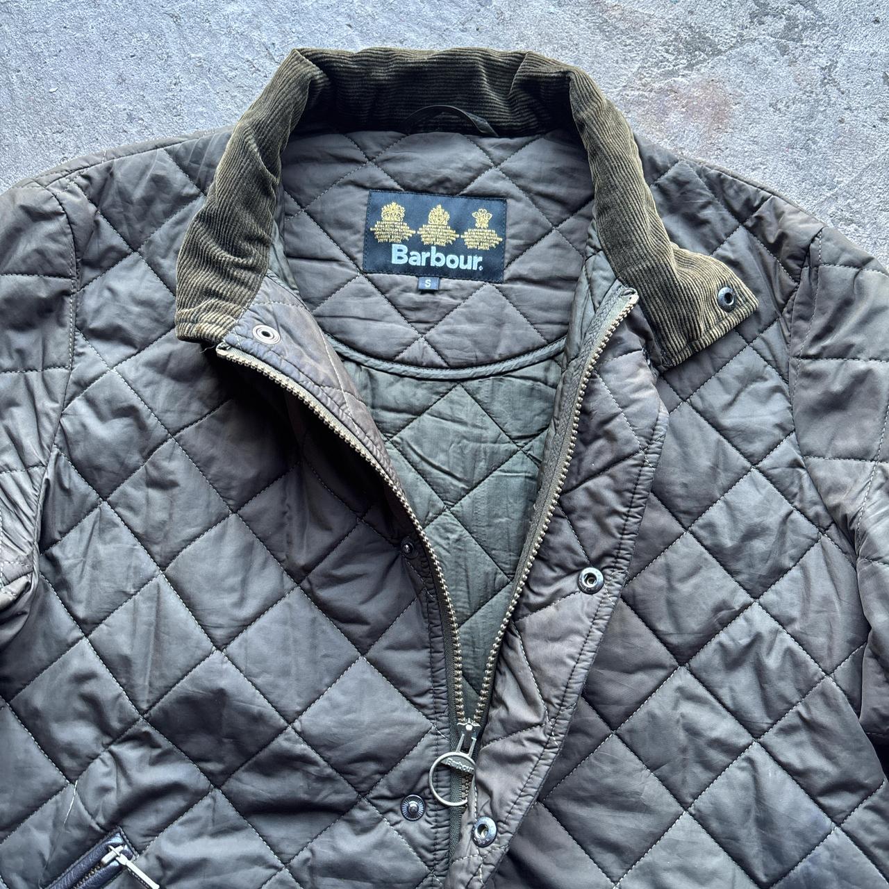 Green Barbour quilted jacket