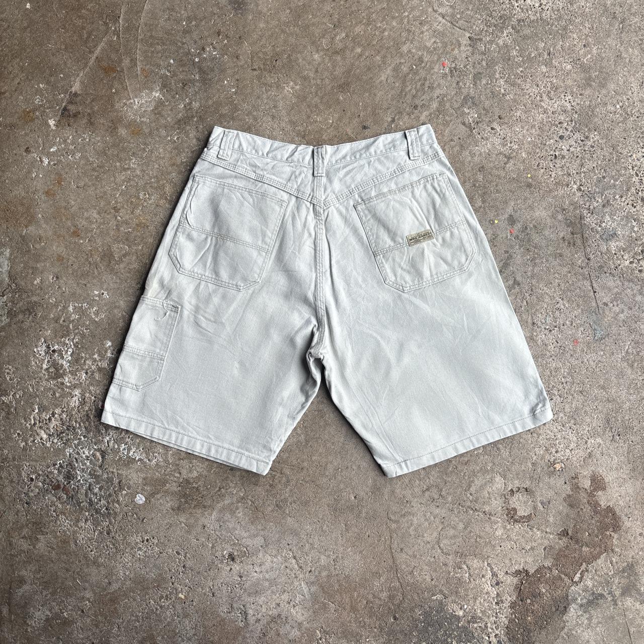 Light Cream Wrangler Cotton Carpenter Shorts