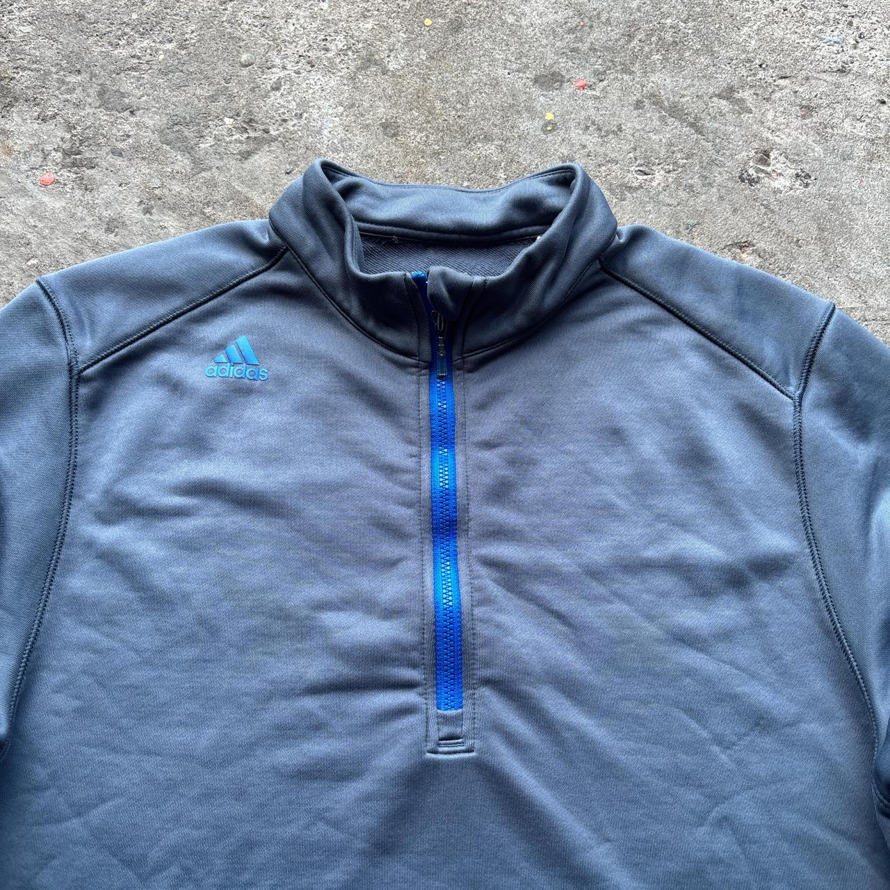 Grey Adidas Golf quarter zip pullover sweatshirt