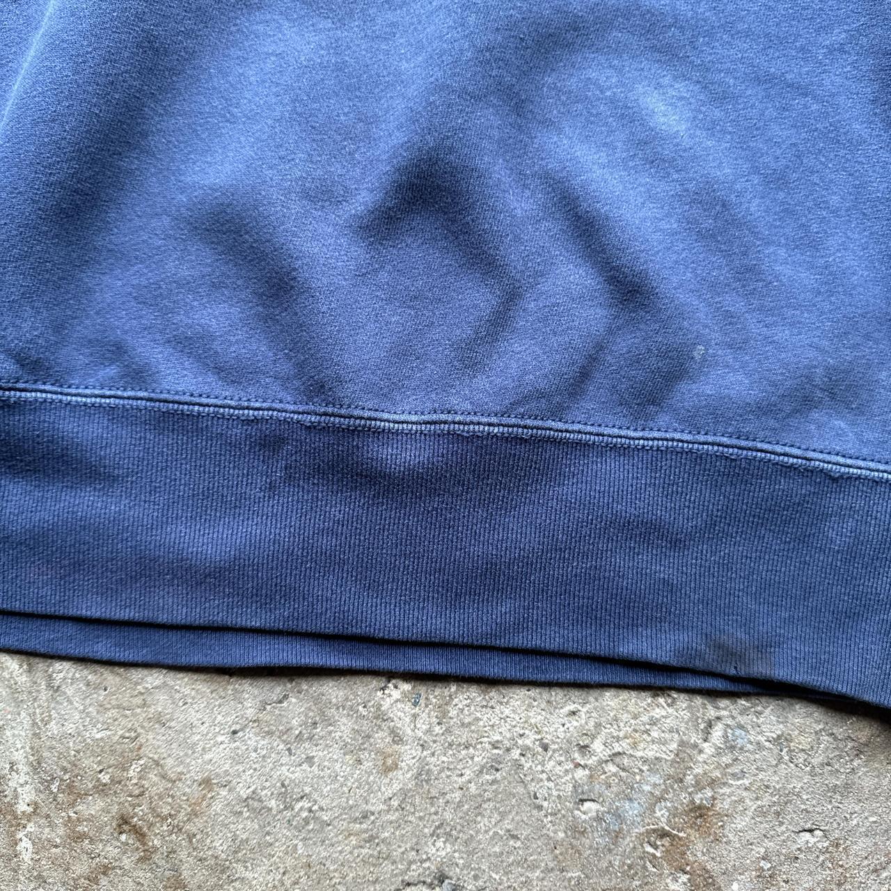 Navy graphic sweatshirt with college print