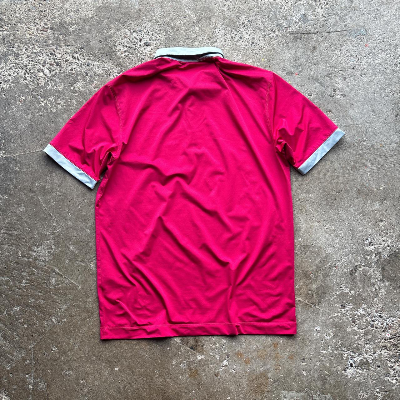 Pink and grey Nike Golf polo shirt - M